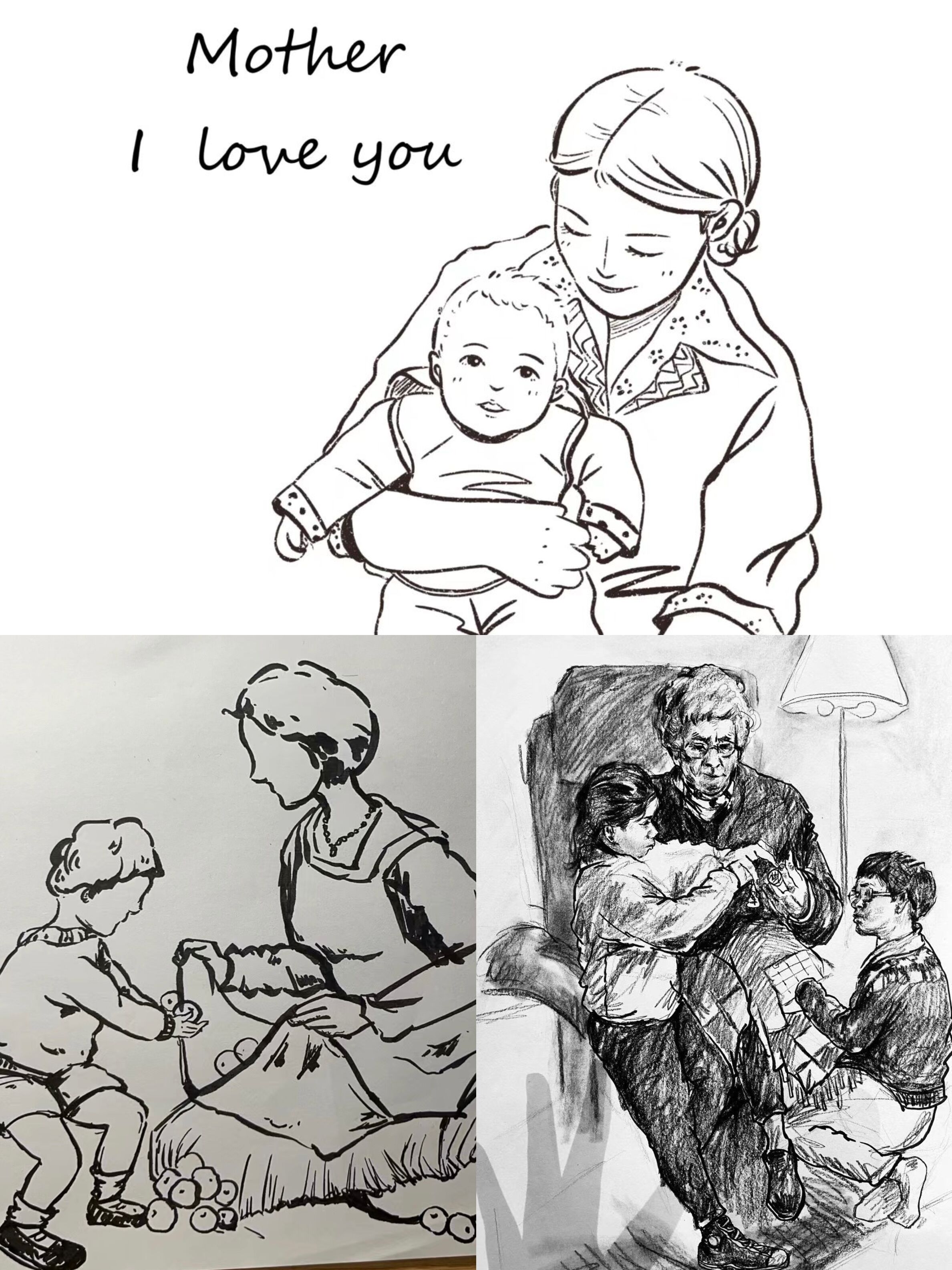 无法当面给母亲送祝福的学生,都相约母亲节这一天与家人通话,视频,一